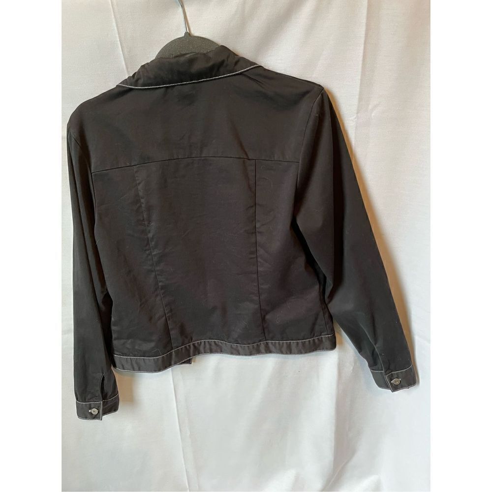 Mix It Black Blazer Jacket Open Front Career Chic Medium - Picture 6 of 9